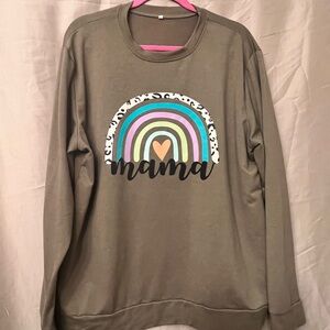 Mama Rainbow Graphic Kids Top